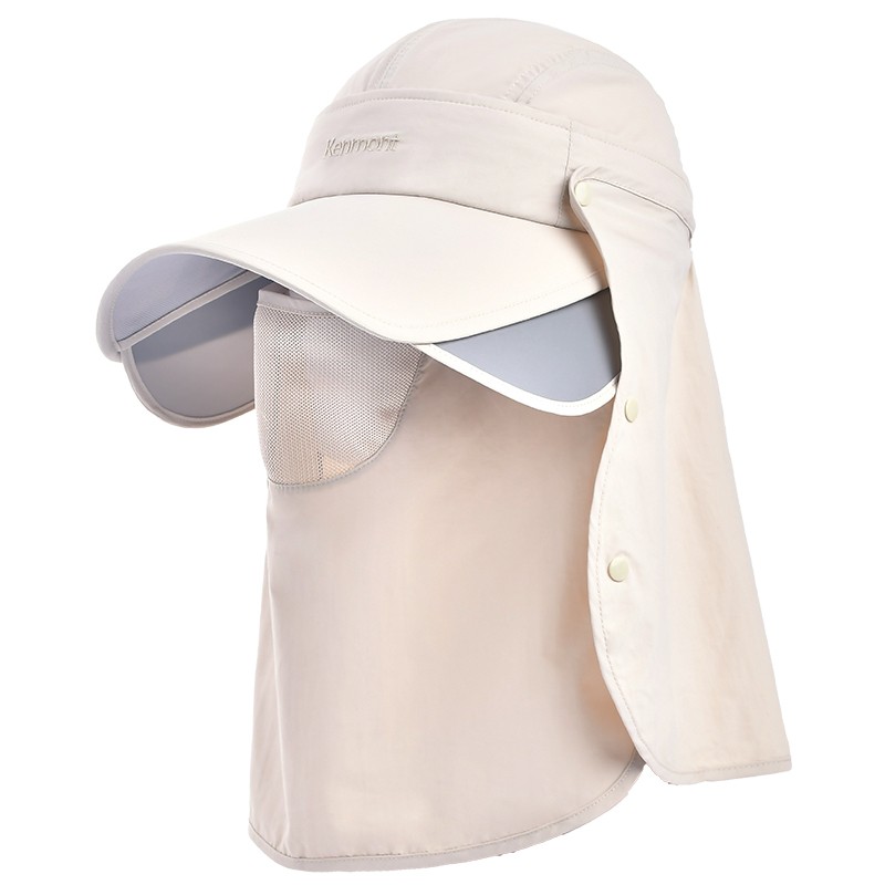 Kamen Yang surpasses the sun protection hat all-round neck protection full  face sun hat women's anti-ultraviolet running empty top hat