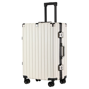 Sturdy and durable aluminum frame luggage with large capacity for boarding