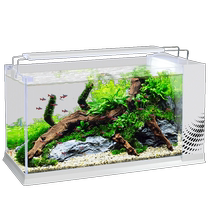 New side filter fish tank living room goldfish tank self-circulating covered desktop betta tank household aeration small integrated tank