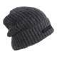 Winter large head circumference knitted woolen hat for women with ear protection and warmth