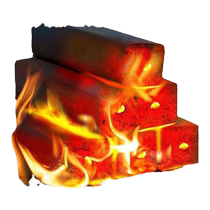 Barbecue carbon smokeless charcoal household lychee fruit charcoal environmentally friendly outdoor special high-temperature steel carbon commercial carbon block flammable