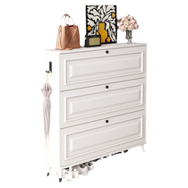 Shoe cabinet home door indoor tipping bucket entry door new 2024 hot model small narrow ultra-thin extremely narrow door outside the corridor