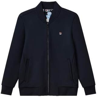 Fila officiel hommes col montant veste printemps mode décontracté tricoté haut de sport coupe-vent cardigan veste