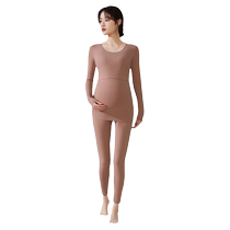 Thermal underwear set for pregnant women autumn and winter German velvet thermal clothing womens plus velvet thickened 2023 new nursing autumn clothes and autumn pants