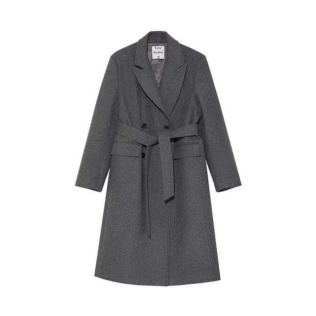 Vanlogre casual long suit woolen coat