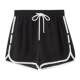 Sanfu Shorts Women's 2026 New Summer Style Sports Style Knitted Casual Pants Small Contrast Color Pants ເຄື່ອງນຸ່ງຜູ້ຍິງ