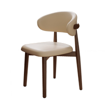 北欧实木餐桌椅家用餐椅奶油风高级靠背凳子客厅简约新款轻奢椅子