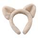 We wear it when we wash our face~Autumn and winter plush cat ears face wash makeup headband