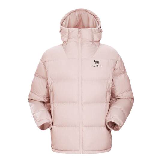 骆驼黑钻5羽绒服女装2025冬季新款保暖防风连帽面包服羽绒服外套