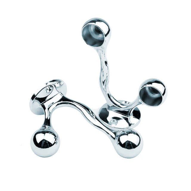 Stainless Steel Accessories Tube Holder Double Rod Towel Rack