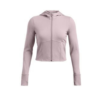 安德玛官方奥莱UA Meridian 女子跑步训练运动修身短身连帽外套