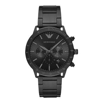 Armani black warrior men's watch official authentic