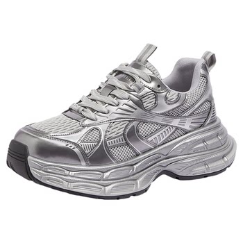 Camel women's shoes silver moon daddy shoes 3rd generation 2026 new breathable mesh sports shoes thick-soled outdoor casual shoes
