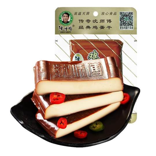 沈师傅鸡蛋干100g袋装酱香豆腐干四川特产零食五香豆干香干凉拌菜