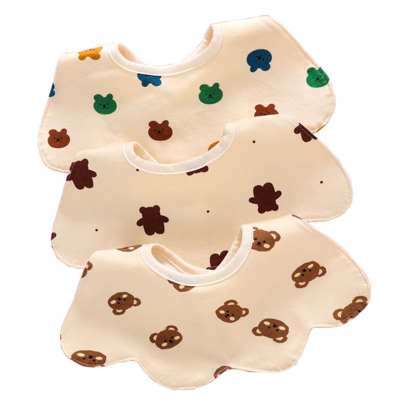 Gegeqin baby pure cotton waterproof bib drool bag