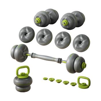 Dumbbells for Men, Fitness Exercise Equipment, Home-Use Combination Barbells for Women, Adjustable Weight, Soft-Coated Solid Iron Sand