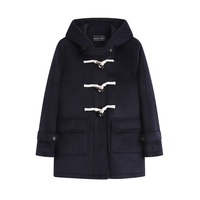 Huaqianzhu original Ononaka coat, college style jk uniform short multi-color hooded woolen coat, versatile jacket