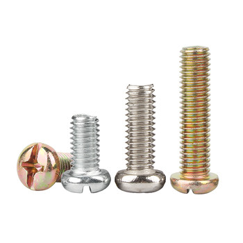 Vida high nickel plated round head screws