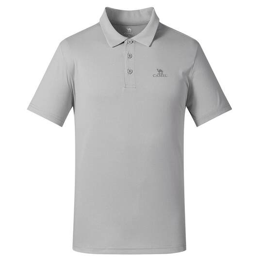 骆驼男装polo衫男户外夏短袖夏薄款运动速干翻领爸爸休闲中年t恤