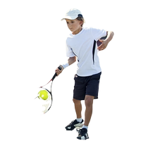Ball toys childrens tennis racket rebound jumping ball single trainer badminton racket that can be played by one person