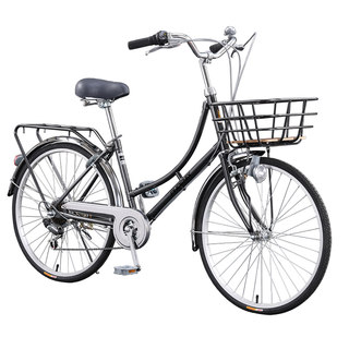 凤凰成人通勤车自行车男女款日式复古禧玛诺变速学生超轻便代步车