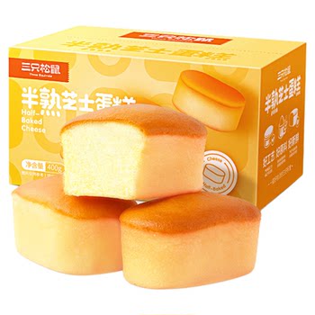 Three squirrels_half-cooked cheesecake 400g breakfast