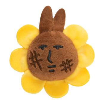 MyFriend ສີບົວ rabbit sunflower ຮູບຮ່າງ plush brooch pendant ທີ່ແທ້ຈິງ funny sand sculpture bag decoration ຂອງຂວັນ