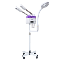 Hot and cold dual spray facial steamer spray machine facial nano hydrator double tube cold spray hot spray instrument beauty salon special new