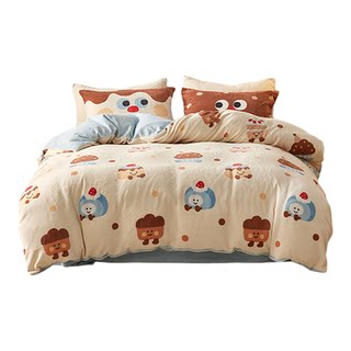 多喜爱暖绒被套单件秋冬法兰绒被罩加厚绒被褥套宿舍卡通保暖被袋