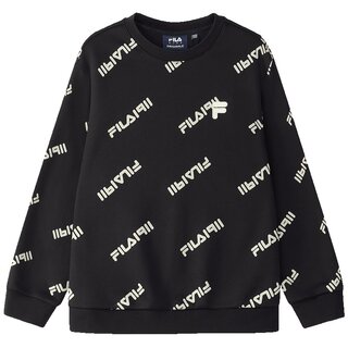 FILA KIDS斐乐童装儿童卫衣冬季款男女童休闲宽松针织套头上衣