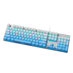 Hp Official Mechanical Keyboard for E-Sports Gaming, Desktop Side-Engraved Gradient Keycaps, Wired Office Keyboard for Girls and Boys