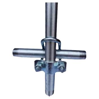 ການຂົນສົ່ງຟຣີ double U-shaped hoop galvanized U-bolt double U cross pipe clamp cross fixed pipe clamp water pipe fixed