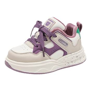 Xiaomibu girls' shoes 2025 autumn and winter new children's second cotton casual shoes boys' plus velvet children's shoes sneakers