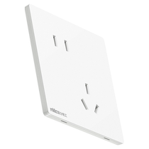 NVC ultra-thin switch socket panel 16a one-open five-hole 86-type household porous USB concealed socket N30 white T