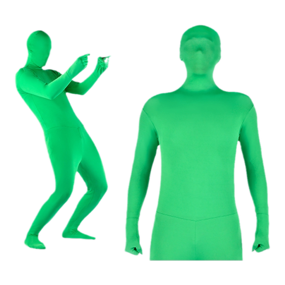 Green screen clothing special effects cutout invisibility cloak gloves clothing