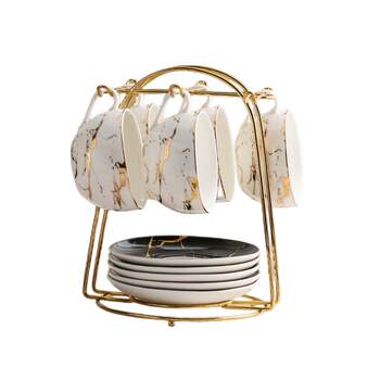 Creative coffee cup saucer shelf storage shelf