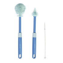 Yings bottle brush cleaning brush baby special long-handled straw cup brush artifact set silicone cleaning brush 1991