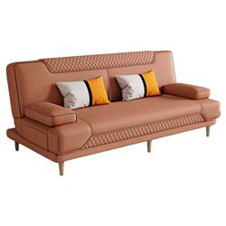 Sofa Bed, Multifunctional Dual-Purpose Folding Modern Small Apartment Economical Latex Lazy Double Fabric Sofa