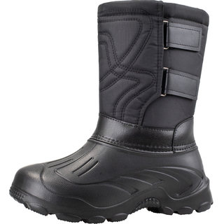 Winter liner plus velvet snow boots men's mid-tube waterproof and warm outdoor fishing high-tube cotton boots Northeast men's shoes