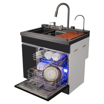 Xinfei integrated sink dishwasher 13 sets of bowls ultrasonic integrated sink disinfection cabinet