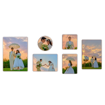 Photo wall photo frame combination high-end wall hanging decoration customized wedding photos family living room wall photo album wall
