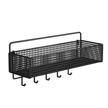 Bathroom wall rack without punching
