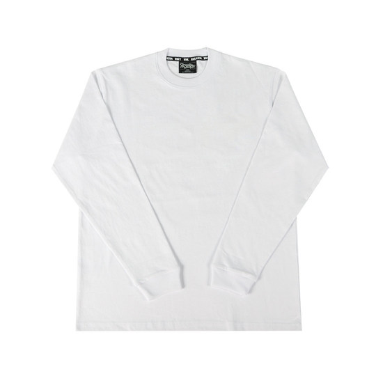 BBK 280g 宽松纯色 滑板 重磅小领口t恤 街舞 圆领打底净色长袖