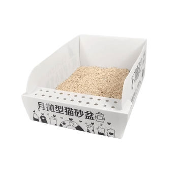 Disposable cat litter box, no-wash, high hardness, soakable in water
