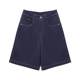Women's summer denim shorts women's mid-length wide-leg pants