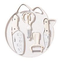 Baige infant food supplement knife set baby special cutting board kitchen knife two-in-one childrens kitchen tool set