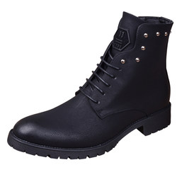 Men's British Martin Boots Winter Korean Boots Various Short Boots High -Government Boots Black Men's Boots