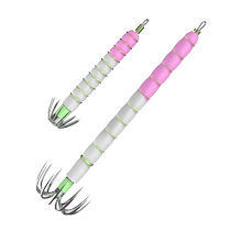 Three generations of red heads nocturnal blowing tube blowing tube blowing cylinder squid soft cloth rolled ink claw parachute hook