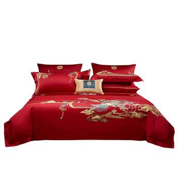 Mercury home textile cotton wedding four-piece set