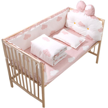 Crib fence soft package Class A spliced ​​​​ bed fence three-piece set baby newborn child guardrail anti-collision cloth